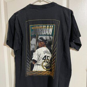 Vtg Nike Michael Jordan Baseball Shirt Chicago White Sox T-shirt Large